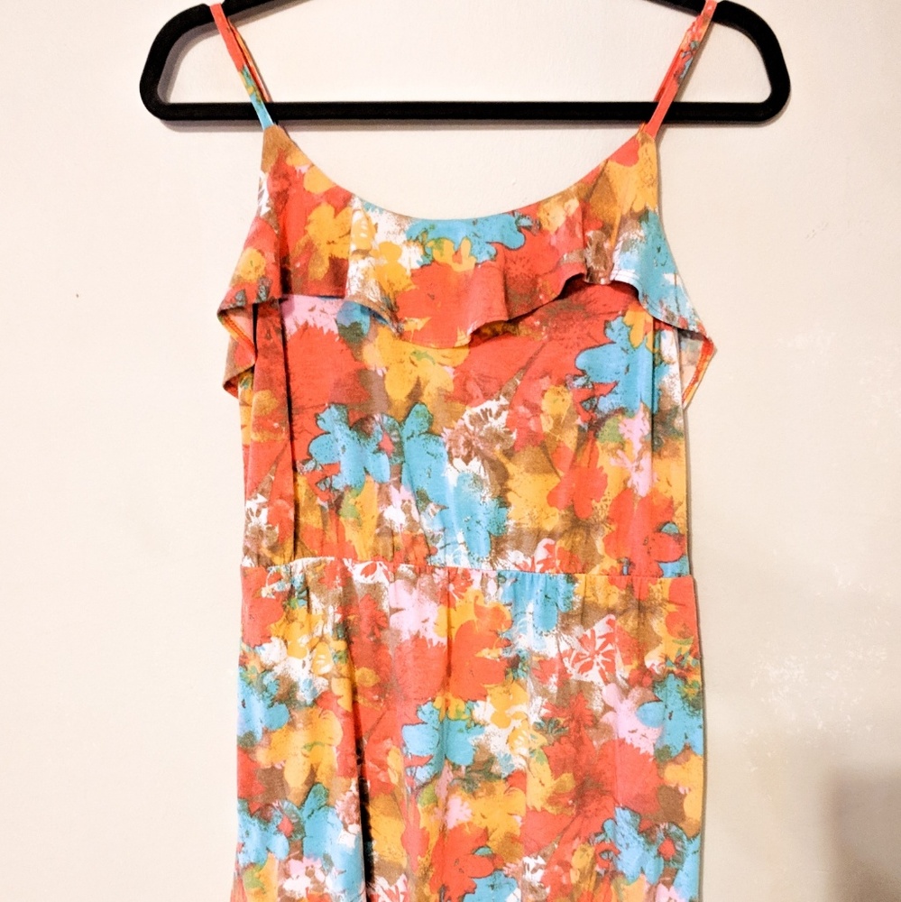 Floral Dress with Ruffle - Picture 2 of 5